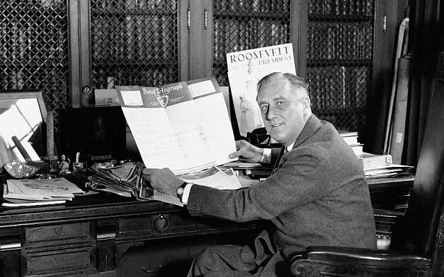 Franklin Delano Roosevelt on January 30, 1932, while serving as Governor of New York state (photo credit: AP Photo)