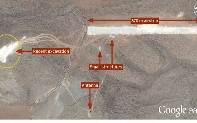 Satellite image suggests new Hezbollah runway in east Lebanon believed to be used for Iranian-made drones. (Photo credit: Jane's/Google Earth) Satellite image suggests new Hezbollah runway in east Lebanon believed to be used for Iranian-made drones. (Photo credit: Jane's/Google Earth)