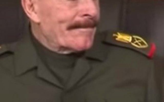 A screenshot of former Saddam Hussein deputy Izzat Ibrahim al-Douri in 2013. (screen capture: YouTube) A screenshot of former Saddam Hussein deputy Izzat Ibrahim al-Douri in 2013. (screen capture: YouTube)