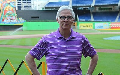 Joel Mael, seen at Marlins Park in Miami, sees long-term success for his club with its new money philosophy. (Hillel Kuttler/JTA)
