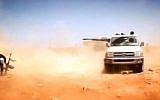 Illustrative photo of Islamist fighters in Libya (YouTube screenshot)