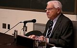 Jewish literary critic M. H. Abrams (photo credit: YouTube screenshot)