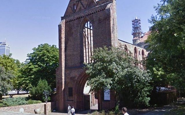 The Franciscan monastery on Gruner Street, Berlin, where the body of a man believed to be an Israeli was found, April 2015. (screen capture: Google maps) The Franciscan monastery on Gruner Street, Berlin, where the body of a man believed to be an Israeli was found, April 2015. (screen capture: Google maps)