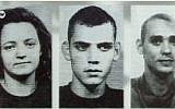National Socialist Underground members Beate Zschaepe, Uwe Boehnhardt and Uwe Mundlos in a 1998 newspaper photo. (Photo credit: YouTube screen capture)