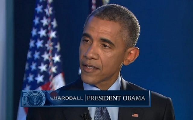 US President Barack Obama speaks to MSNBC on April 21, 2015. (Photo credit: screenshot/MSNBC) US President Barack Obama speaks to MSNBC on April 21, 2015. (Photo credit: screenshot/MSNBC)