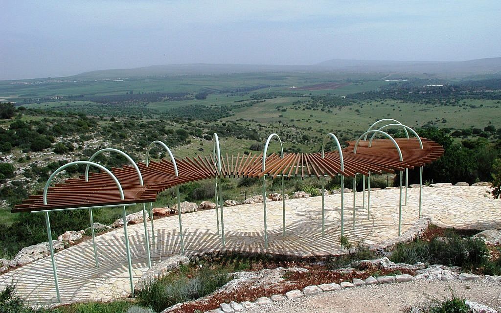 One of the many overlooks on the Beit Keshet Forest trail (photo credit: Shmuel Bar-Am)