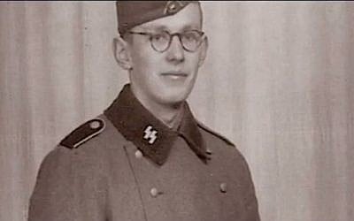 Oskar Groening in his SS uniform (YouTube screenshot)