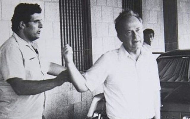 An undated photo of Oved Natan (L) with former prime minister Yitzhak Rabin (photo credit: GPO archives) An undated photo of Oved Natan (L) with former prime minister Yitzhak Rabin (photo credit: GPO archives)