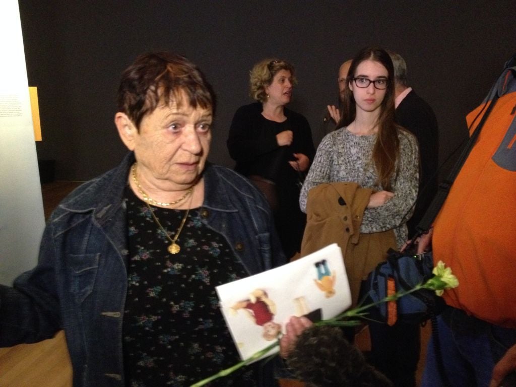 Martha still wears the Catholic medallion she was given by her wartime adoptive family (photo credit: Jessica Steinberg/Times of Israel)