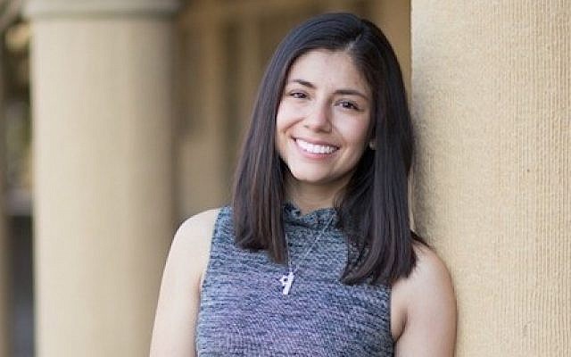 Molly Horwitz, a Stanford junior running for the student senate, says the question about her Jewish identity in an endorsement interview with a university group was over the line. (photo credit: J. weekly via Facebook) Molly Horwitz, a Stanford junior running for the student senate, says the question about her Jewish identity in an endorsement interview with a university group was over the line. (photo credit: J. weekly via Facebook)
