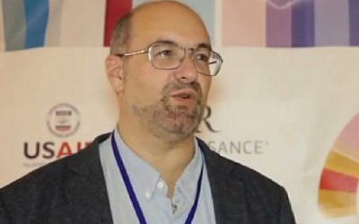 Belarusian Jewish leader Yuri Zisser. (Photo credit: Screenshot/YouTube)