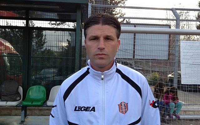 Hapoel Katamon professional manager Shai Aharon, March 19, 2015 photo credit: Elhanan Miller/Times of Israel