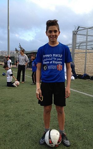 Sixth-grader Ahmad Moussa of Beit Safafa, March 19, 2015 photo credit: Elhanan Miller/Times of Israel