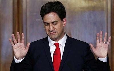 Labour Party leader Ed Miliband speaks during a press conference in central London on May 8, 2015, a day after his party was trounced in the British general election. (AFP Photo/Justin Tallis) Labour Party leader Ed Miliband speaks during a press conference in central London on May 8, 2015, a day after his party was trounced in the British general election. (AFP Photo/Justin Tallis)
