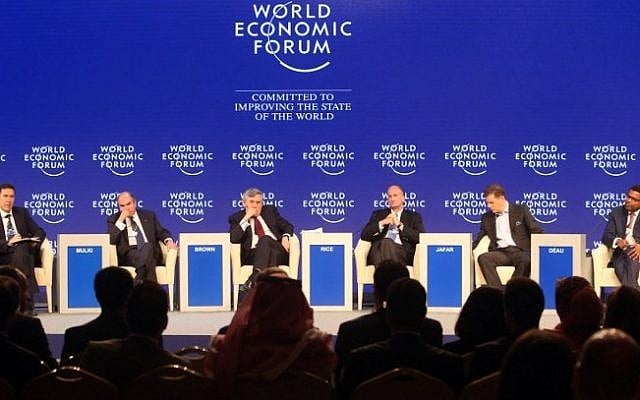 From (L-R) Chief Business Officer Murat Sonmez, Chief Commissioner of Aqaba Special Economic Zone Authority Hani Mulki, former British prime minister Gordon Brown, Vice-Chairman of GE John Rice, Chief Executive Officer of Crescent Petroleum Majid Jafar, and Chief Executive Officer of Meridiam Infrastructure Thierry Deau attend a panel discussion at the World Economic Forum (WEF) on the Middle East and North Africa 2015 on May 23, 2015 in the Dead Sea resort of Shuneh, west of the Jordanian capital, Amman (AFP/Khalil Mazraawi) From (L-R) Chief Business Officer Murat Sonmez, Chief Commissioner of Aqaba Special Economic Zone Authority Hani Mulki, former British prime minister Gordon Brown, Vice-Chairman of GE John Rice, Chief Executive Officer of Crescent Petroleum Majid Jafar, and Chief Executive Officer of Meridiam Infrastructure Thierry Deau attend a panel discussion at the World Economic Forum (WEF) on the Middle East and North Africa 2015 on May 23, 2015 in the Dead Sea resort of Shuneh, west of the Jordanian capital, Amman (AFP/Khalil Mazraawi)