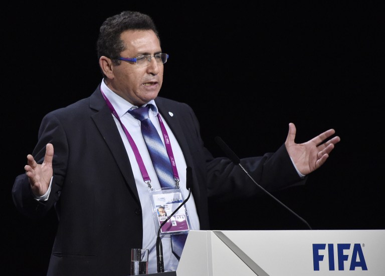 Ofer Eini, President and General Secretary of the Israel Football Association (IFA) speaks during the 65th FIFA Congress in Zurich on May 29, 2015. (AFP PHOTO / MICHAEL BUHOLZER) Ofer Eini, President and General Secretary of the Israel Football Association (IFA) speaks during the 65th FIFA Congress in Zurich on May 29, 2015. (AFP PHOTO / MICHAEL BUHOLZER)