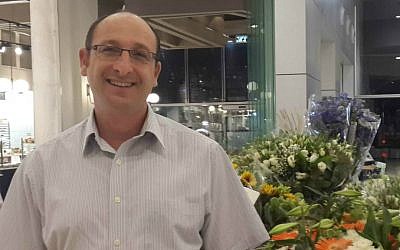 Ofir Shaer on May 30, 2015, almost a year after his son Gil-ad's murder by Palestinian terrorists. (Renee Ghert-Zand/Times of Israel) Ofir Shaer on May 28, 2015, almost a year after his son Gil-ad's murder by Palestinian terrorists. (Renee Ghert-Zand/Times of Israel)