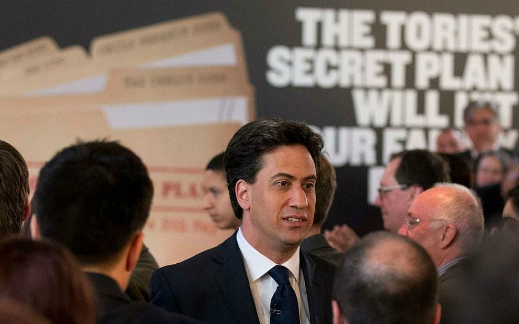 Britain's Labour Party leader Ed Miliband leaves at the end of an election campaign press conference on their theme of the threat to family finances from Britain's Conservative Party in London, Wednesday, April 29, 2015. Britain goes to the polls in a General Election on May 7. (AP Photo/Matt Dunham) Britain's Labour Party leader Ed Miliband leaves at the end of an election campaign press conference on their theme of the threat to family finances from Britain's Conservative Party in London, Wednesday, April 29, 2015. Britain goes to the polls in a General Election on May 7. (AP Photo/Matt Dunham)