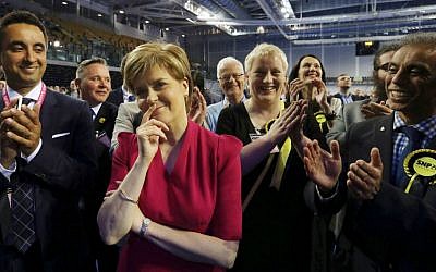 First Minister of Scotland and Scottish National Party leader Nicola Sturgeon. (AP Photo/Scott Heppell)
