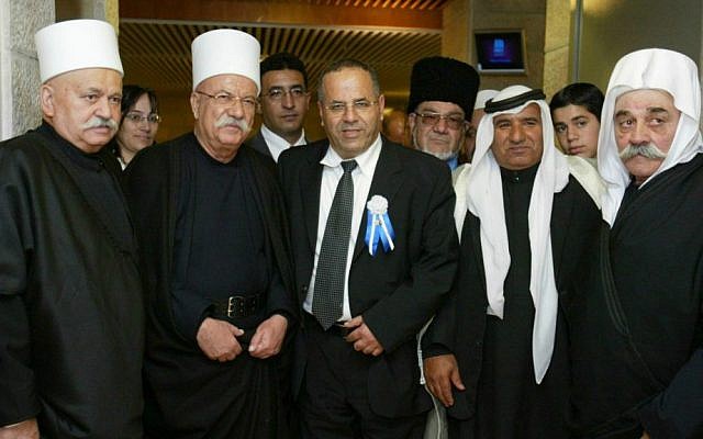 MK Ayoub Kara (center) and his family arrive at the opening of the 18th Knesset, Jerusalem, February 24 2009. (Olivier Fitoussi/Flash90) MK Ayoub Kara (center) and his family arrive at the opening of the 18th Knesset, Jerusalem, February 24 2009. (Olivier Fitoussi/Flash90)