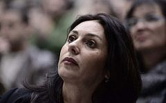Likud MK Miri Regev at a political conference at Tel Aviv University on January 18, 2015 (Tomer Neuberg / FLASH 90)