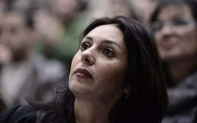 Likud Member of Knesset Miri Regev at a political conference at Tel Aviv University, January 18, 2015 (Tomer Neuberg/Flash90) Likud Member of Knesset Miri Regev at a political conference at Tel Aviv University, January 18, 2015 (Tomer Neuberg/Flash90)
