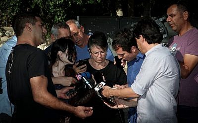 The family of 22-year-old Israeli trekker Or Asraf speaks to the press following the news that Or's body had been found in Nepal on May 03, 2015. (Photo credit: FLASH90) The family of 22-year-old Israeli trekker Or Asraf speaks to the press following the news that Or's body had been found in Nepal on May 03, 2015. (Photo credit: FLASH90)