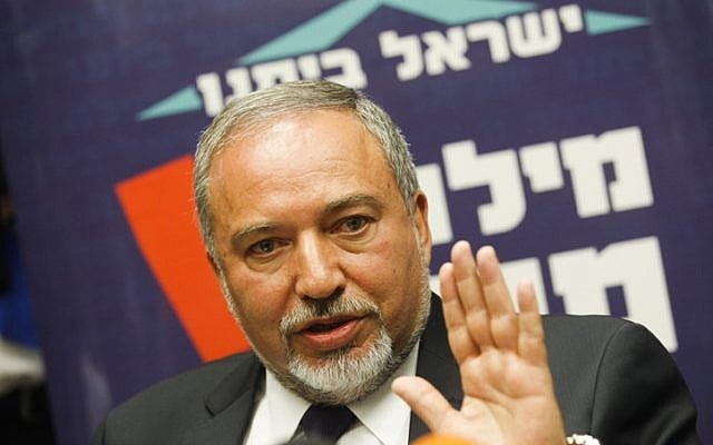 Yisrael Beytenu leader Avigdor Liberman at the Knesset, May 4, 2015 (Miriam Alster/Flash90) Yisrael Beytenu leader Avigdor Liberman at the Knesset, May 4, 2015 (Miriam Alster/Flash90)