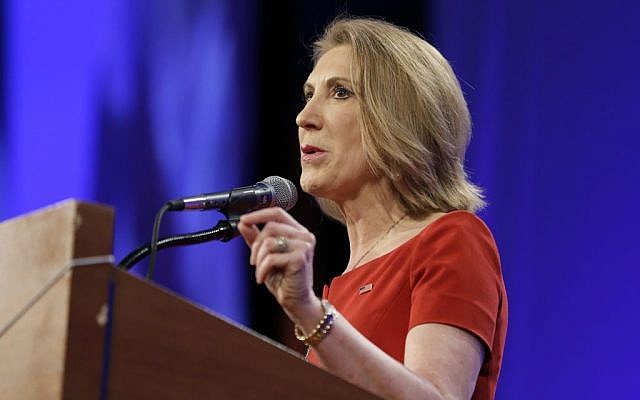 Republican presidential candidate Carly Fiorina speaks during the Iowa Republican Party's Lincoln Dinner, Saturday, May 16, 2015, in Des Moines, Iowa. (AP Photo/Charlie Neibergall) Republican presidential candidate Carly Fiorina speaks during the Iowa Republican Party's Lincoln Dinner, Saturday, May 16, 2015, in Des Moines, Iowa. (AP Photo/Charlie Neibergall)