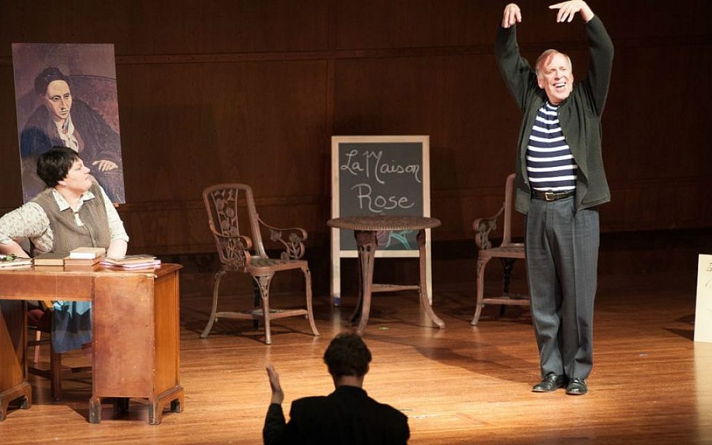 A scene from Music of Remembrance's opera 'After Life' with Gertrude Stein (Catherine Cook, mezzo soprano) and Picasso (Robert Orth, baritone). (courtesy of Michael Beaton) A scene from Music of Remembrance's opera 'After Life' with Gertrude Stein (Catherine Cook, mezzo soprano) and Picasso (Robert Orth, baritone). (courtesy of Michael Beaton)