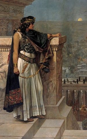 Queen Zenobia's Last Look Upon Palmyra, by Herbert Gustave Schmalz. (Original on exhibit, Art Gallery of South Australia, Adelaide.)