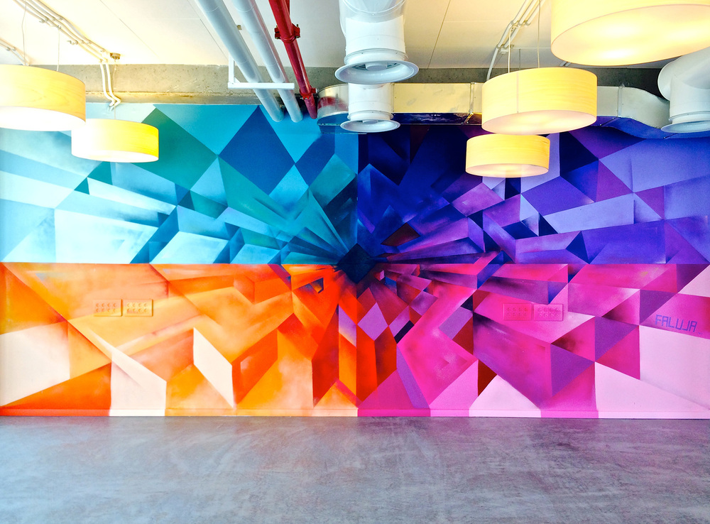 'Geometric Graffiti,' one of Itamar's Paloge's works (Courtesy Faluja) 'Geometric Graffiti,' one of Itamar's Paloge's works (Courtesy Faluja)