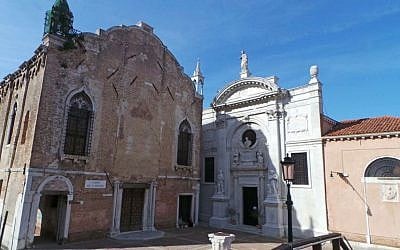 This picture taken on May 7, 2015 and made available on Friday, May 22, 2015, shows the former Misericordia Abbey in Venice, Italy. (Luigi Costantini/AP) 