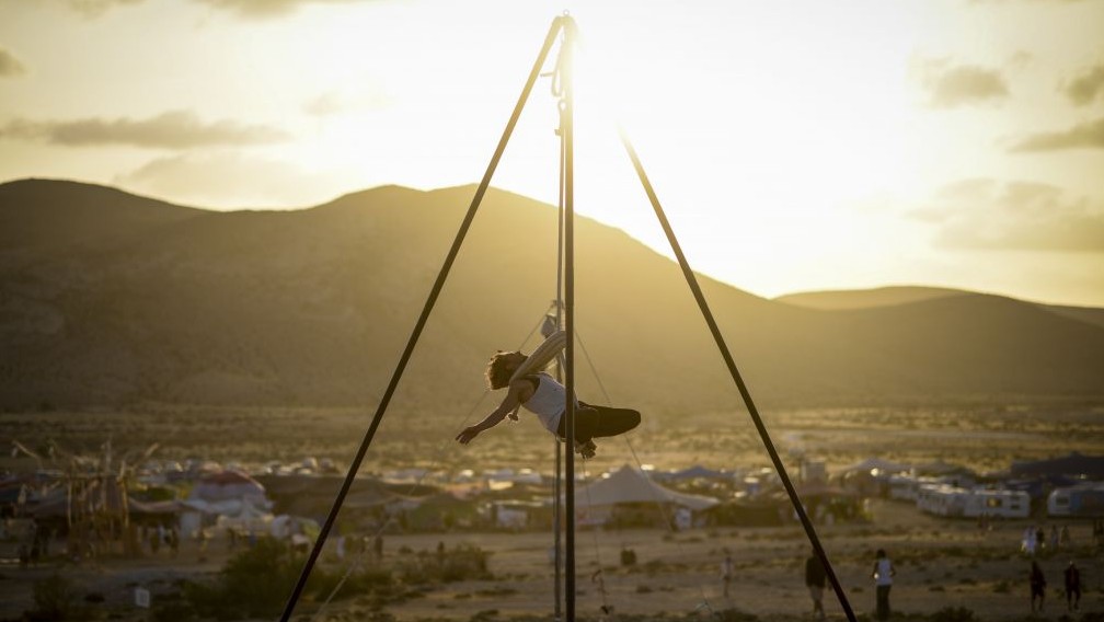 A participant of the second annual Midburn festival, the Israeli version of Burning Man on May 24, 2015. (Photo credit: Ben Kelmer/Flash90) A participant of the second annual Midburn festival, the Israeli version of Burning Man on May 24, 2015. (Photo credit: Ben Kelmer/Flash90)