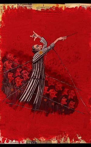 Poster art for the production, 'Defiant Requiem: Verdi at Terezin,' a memorial concert that premiered in 2002. (courtesy)
