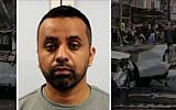 British citizen Anis Abid Sardar, 38, was sentenced to life in prison for making a roadside bomb that killed a US soldier in Iraq in 2007 (YouTube screen cap)