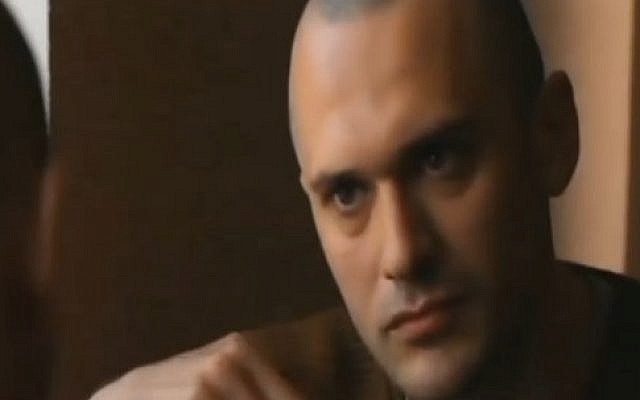 Israeli filmmaker Vladi Antonevicz undercover as a neo-Nazi supporter (Channel 2 News/'Credit for Murder') Israeli filmmaker Vladi Antonevicz undercover as a neo-Nazi supporter (Channel 2 News/'Credit for Murder')