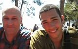 Patrick Asraf (L) and his son Or (R) who went missing in Nepal following the April 25 earthquake that has killed thousands in the Asian nation (Photo credit: Channel 2 news)
