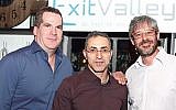 (L. to R. ) ExitValley founders Oded Federbush, Yaniv Shiryon, and Yaron Adler (Photo credit: Courtesy)