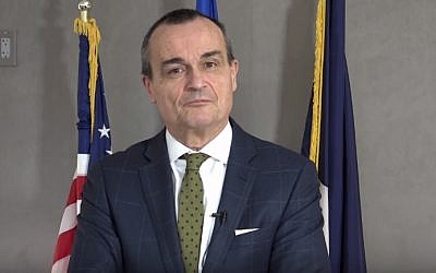 French Ambassador to the US Gerard Araud (screen capture: YouTube) French Ambassador to the US Gerard Araud (screen capture: YouTube)