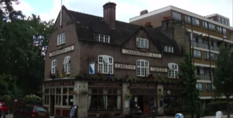 The Carlton Tavern Maida Vale in west London prior to its destruction in April 2015. (screen capture: YouTube/BBC News) The Carlton Tavern Maida Vale in west London prior to its destruction in April 2015. (screen capture: YouTube/BBC News)