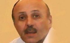 Brig. Gen. Ali Mamlouk, head of Syria's National Intelligence Bureau, who Wednesday surfaced after he was reportedly put under house arrest for plotting a coup against Syrian President Bashar Assad. (photo credit: YouTube screen capture)