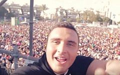 Nadav Guedj performs Israel's Eurovision entry, "Golden Boy," in the song's official video. (Screen capture: YouTube)
