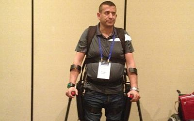Radi Kauf wearing his ReWalk system (Photo credit: Courtesy)