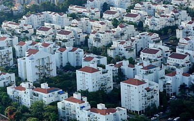 An aerial view of Ra’anana, a city in central Israel. (photo credit: Flash90/Moshe Shai)