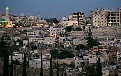 View of the East Jerusalem neighborhood of Silwan near Jerusalem's Old City, on April 29, 2015. (Photo credit: Nati Shohat/FLASH90)