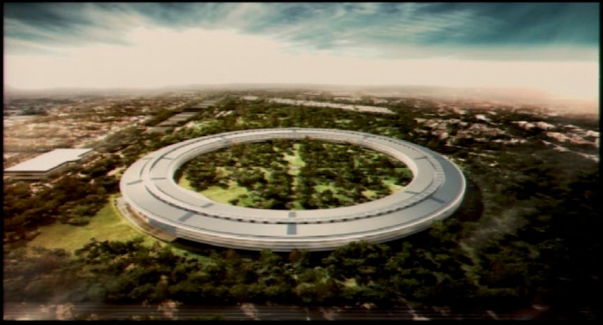 Artistic rendition of an aerial view of Apple's new headquarters, as presented by Steve Jobs to the Cupertino City Council, June 7, 2011 (Photo credit: City of Cupertino) Artistic rendition of an aerial view of Apple's new headquarters, as presented by Steve Jobs to the Cupertino City Council, June 7, 2011 (Photo credit: City of Cupertino)