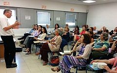 A session at Tel Aviv’s first Limmud conference, held May 14-15, 2015. (Limmud TLV Facebook)