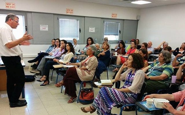 A session at Tel Aviv’s first Limmud conference, held May 14-15, 2015. (Limmud TLV Facebook)