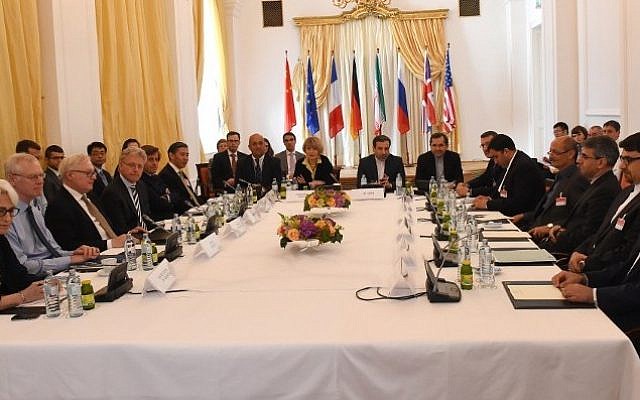 Representatives from the EU, US, Britain, France, Russia, Germany, China and Iran meet for another round of nuclear talks in Vienna, Austria, on June 12, 2015. (AFP/Joe Klamar) Representatives from the EU, US, Britain, France, Russia, Germany, China and Iran meet for another round of nuclear talks in Vienna, Austria, on June 12, 2015. (AFP/Joe Klamar)